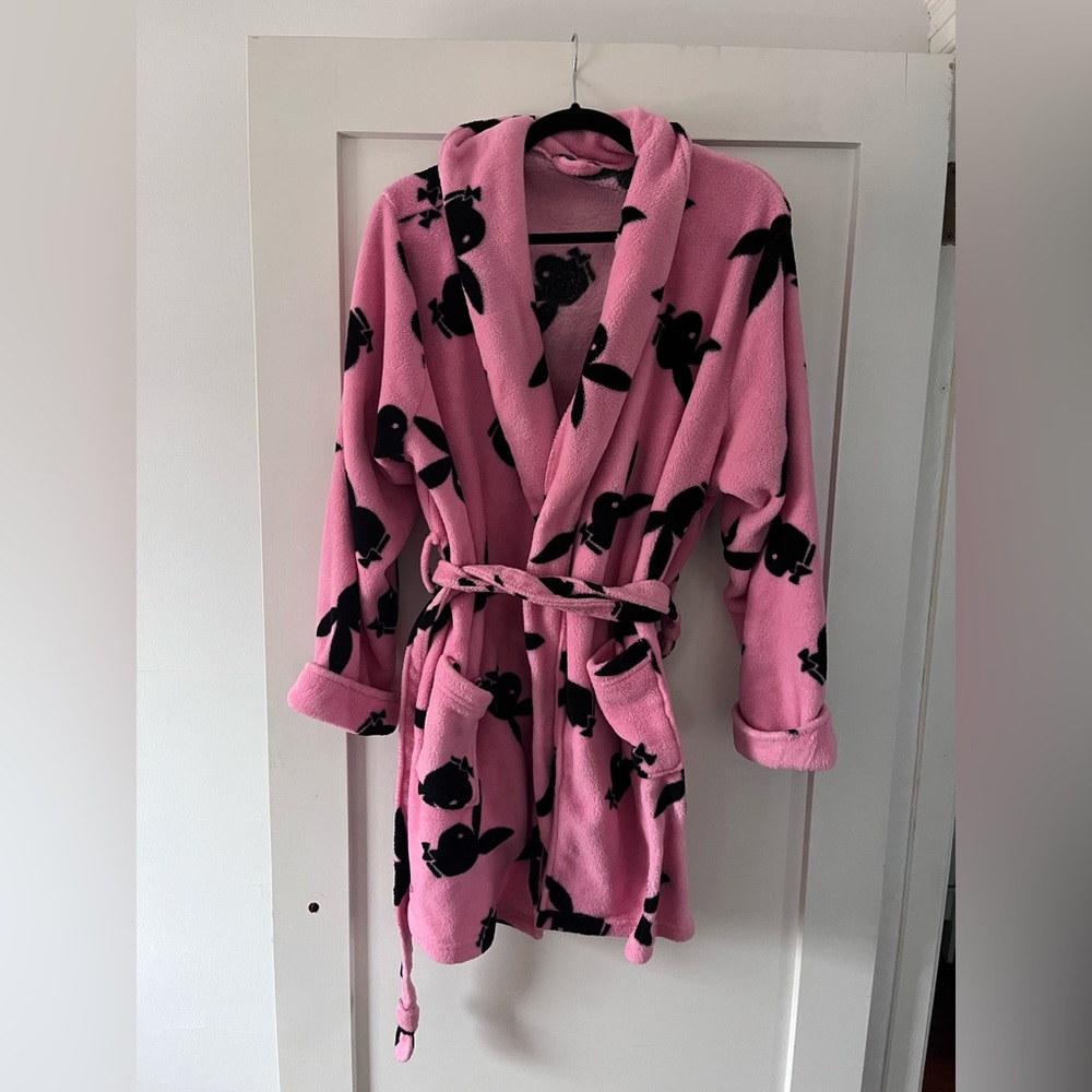 Y2K playboy bunny bathrobe